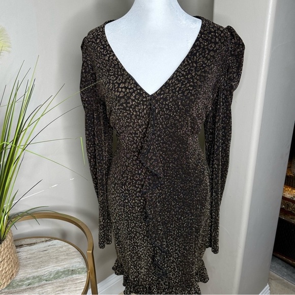 🥂 AQUA-Black, Gold metallic dress🥂 - Picture 1 of 8